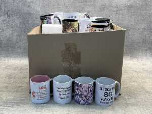 Group of novelty mugs