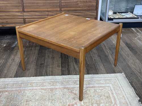 2 · Parker mid-century teak coffee or side table