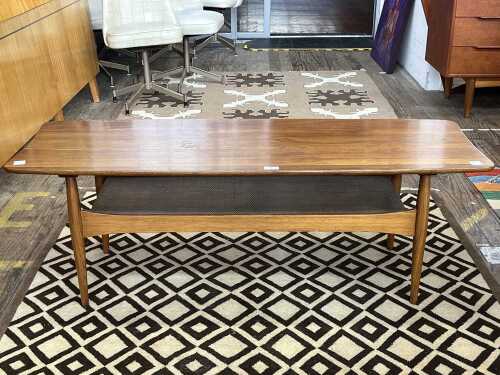 4 · Mid-century teak coffee table