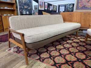 Danish Deluxe 'Inga' mid-century three piece lounge suite - 3