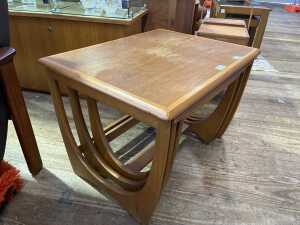 Kalmar mid-century teak nest of three side tables - 5