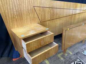 Gertner's Fine Furniture mid-century maple bed frame - 4