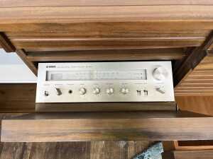 An ingenious mid-century walnut sideboard and stereo cabinet - 4