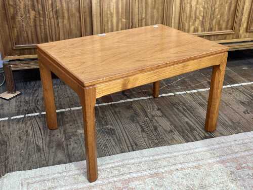 15 · Noblett mid-century teak coffee table