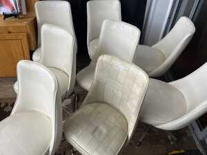 Eight mid-century kitchen chairs - 2