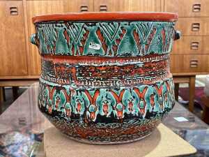 West German Spara mid-century ceramic planter