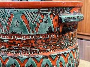 West German Spara mid-century ceramic planter - 3