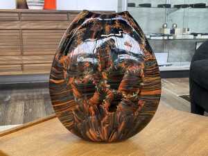 Formia Murano art glass ovoid vase