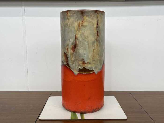 Mid-century West German pottery floor vase