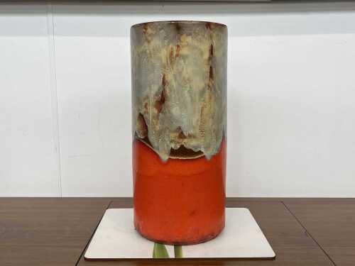 Mid-century West German pottery floor vase