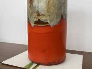 Mid-century West German pottery floor vase - 2