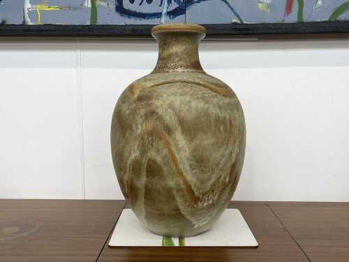 28 · Mid-century West German pottery floor vase