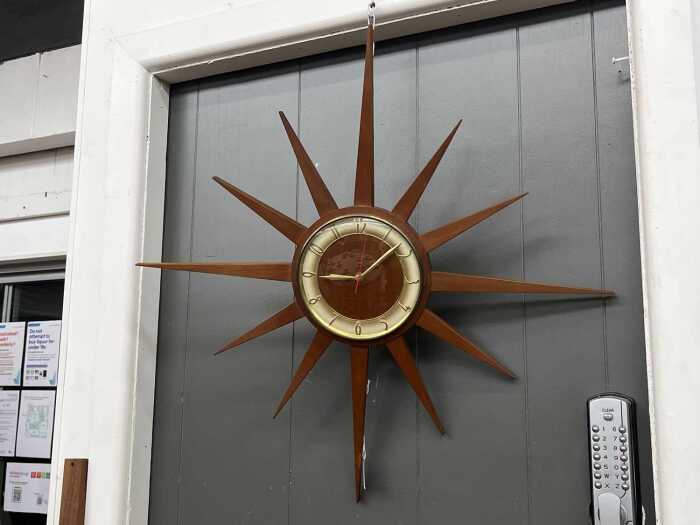 Junghans mid-century starburst wall clock