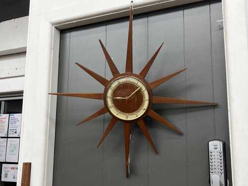 29 · Junghans mid-century starburst wall clock