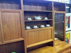 Mid-century teak wall unit in four modules - 2