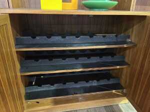 Mid-century teak wall unit in four modules - 6
