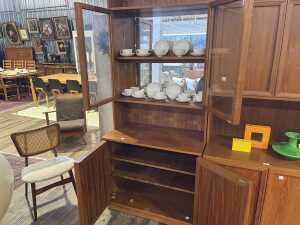 Mid-century teak wall unit in four modules - 8