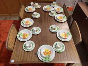 Fler '58 mid-century blackwood five-piece dining suite - 2