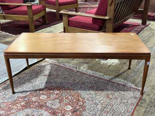 38 · Alpa mid-century teak coffee table