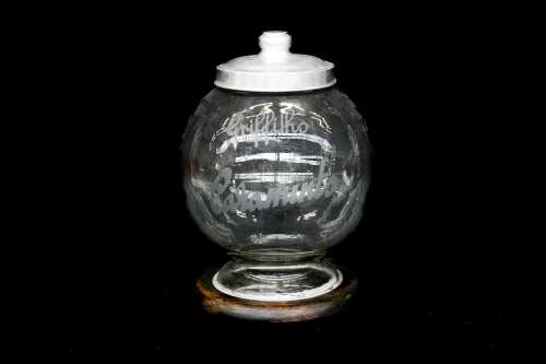 Vintage Griffiths Caramint counter display lolly jar