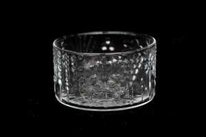 Eight Oiva Toikka for Nuutajarvi 'Flora' clear glass bowls - 2