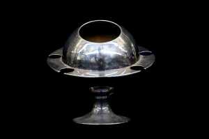Michel Dartois 'Saturn' mid-century silver plated ice bucket - 3