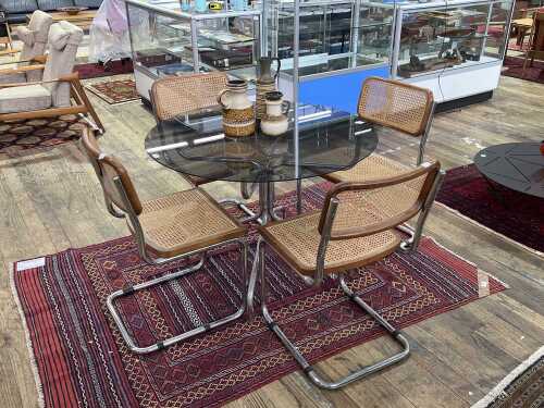 54 · Mid-century five piece dining suite