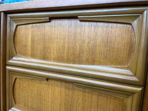 Pair of mid-century teak bedsides - 5
