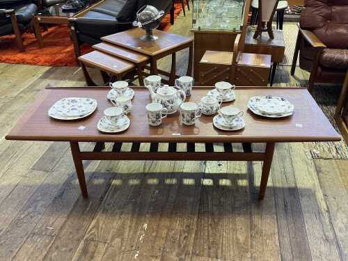 75 · Grete Jalk mid-century teak coffee table