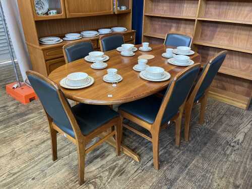 77 · Tasmanian Blackwood seven piece dining suite
