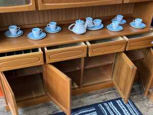 Noblett mid-century teak wall unit - 5