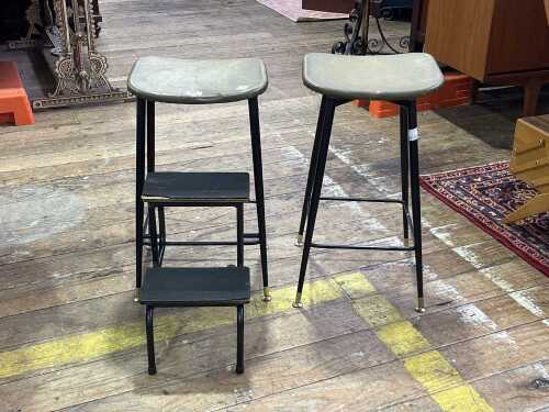Two Aristoc mid-century kitchen stools