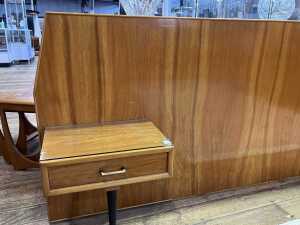 Mid-century maple bedhead, 1950s - 2