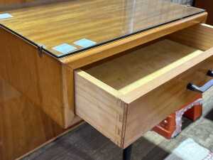 Mid-century maple bedhead, 1950s - 4
