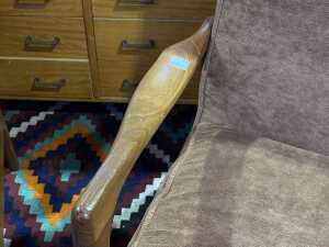 Pair of Don Rex mid-century reclining armchairs - 4