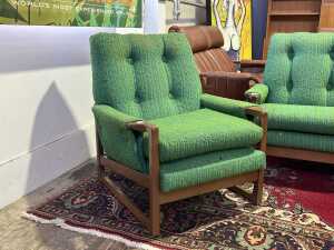 Mid-century three piece lounge suite - 2