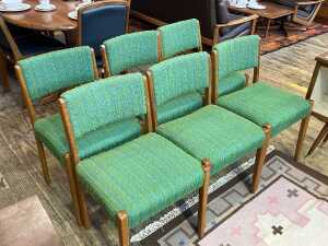 Set of six mid-century dining chairs - 2