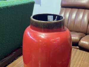 Mid-century West German pottery floor vase - 2