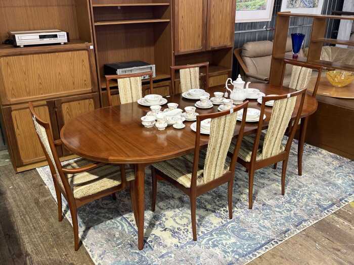 Parker mid-century teak dining suite