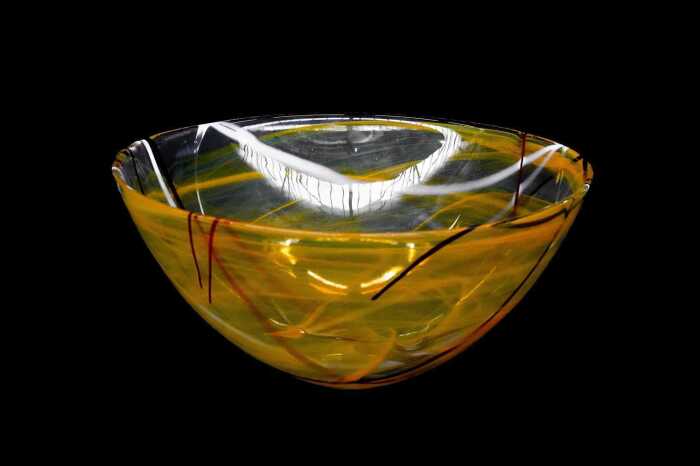 Kosta Bosa 'Contrast' glass centrepiece bowl