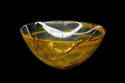 Kosta Bosa 'Contrast' glass centrepiece bowl