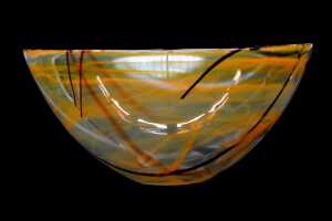 Kosta Bosa 'Contrast' glass centrepiece bowl - 2