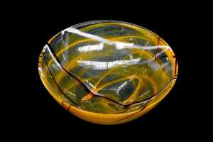 Kosta Bosa 'Contrast' glass centrepiece bowl - 3