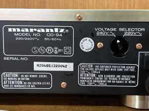 Marantz CD player CD-94 - 4