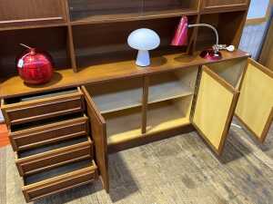 Mid-century teak wall unit - 5