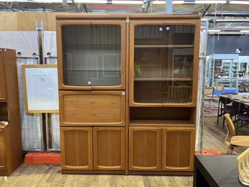 Chiswell mid-century teak wall unit