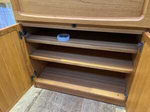 Chiswell mid-century teak wall unit - 6