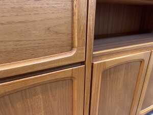 Chiswell mid-century teak wall unit - 7