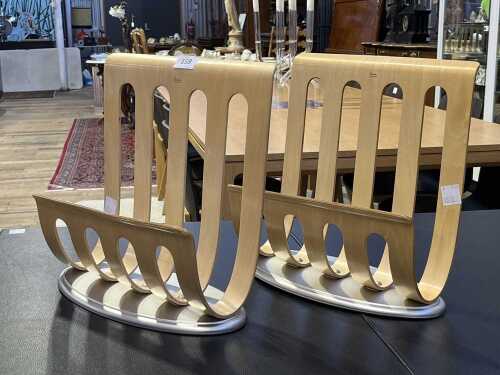 2 x Michael Graves magazine racks