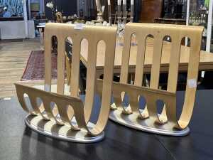 2 x Michael Graves magazine racks